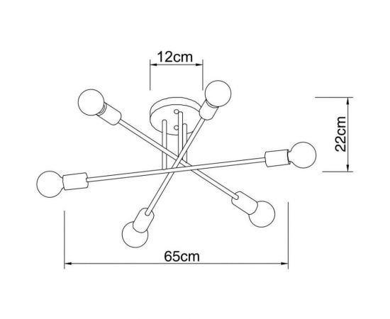 Потолочная люстра Arte Lamp ALASTOR A5435PL-6WH – изображение 4