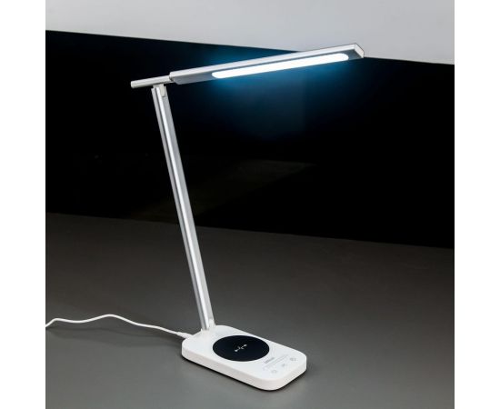 Светильник Citilux Ньютон, белый, серебро, USB+Qi CL803051 – изображение 4