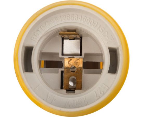 Патрон REXANT E27 силиконовый со шнуром 1 м желтый 11-8889 – изображение 4