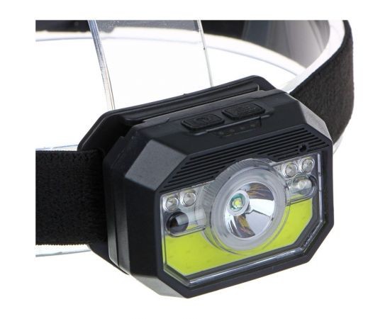 Фонарь на голову Ермак сенсорный, XPE COB LED, 11 режимов, 1000мАч 221-072 – изображение 4