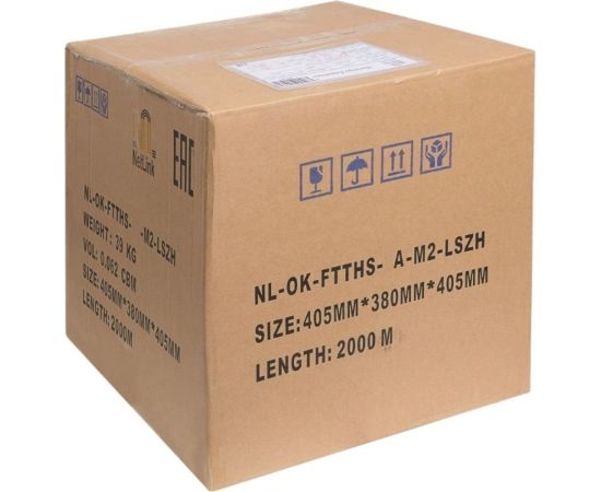 Внешний оптический кабель Netlink NL-OK-FTTH-2A-M2 (2 волокна с проволокой) УТ000002943 – изображение 5