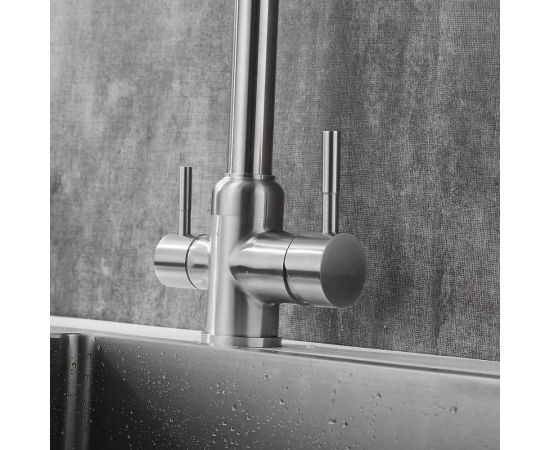 Смеситель для кухни SHEVANIK с подключением к фильтру питьевой воды, сатин S268B – изображение 5