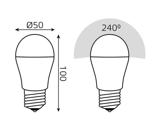 Лампа Gauss Basic Шар 13W 1200lm 4000K E27 LED 10502232 – изображение 6