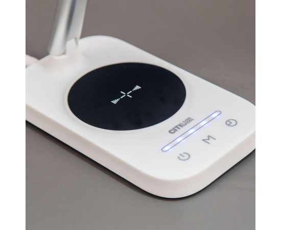 Светильник Citilux Ньютон, белый, серебро, USB+Qi CL803051 – изображение 6