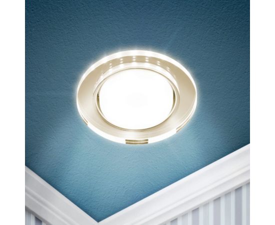 Встраиваемый светильник со светодиодной подсветкой ЭРА DK LD51 MR GX53, зеркальный Б0057467 – изображение 8