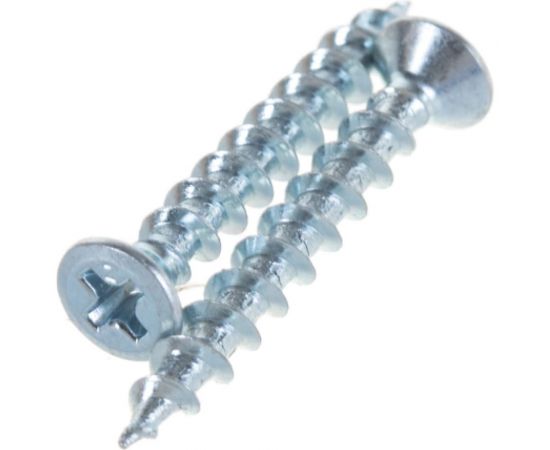 Саморез для оконного профиля крепежная техника белый, Philips, 4х30, 1000 шт. 430852 БК 