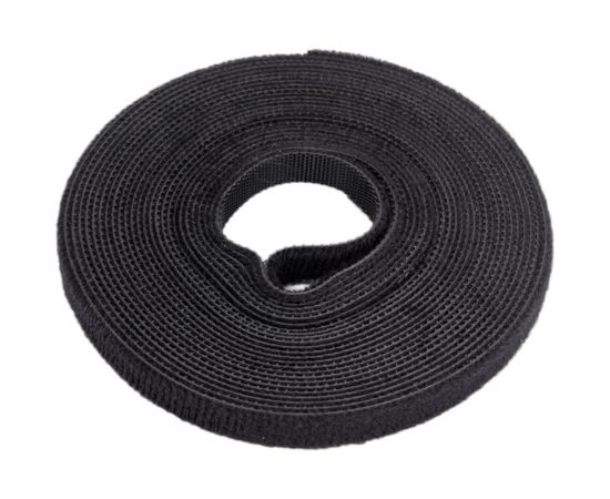 Лента (липучка) в рулоне Cabeus ширина 9 мм, длина 5 м, черная ROL-5x9-BK 