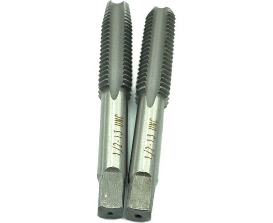 Метчик TORNERI дюймовый, UNC 1/2, 13 нитей, комплект из 2-х штук, 9ХС 043896 