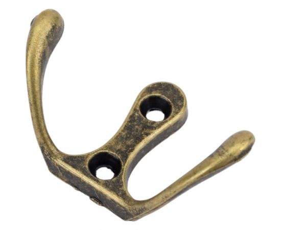 Крючок-вешалка ТУНДРА VINTAGE 002, цвет бронза, 1 шт. 4748482 
