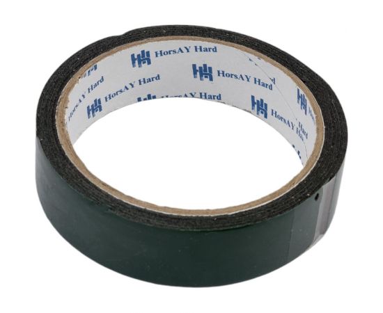 Клейкая двухсторонняя монтажная лента HorsAY Hard усиленная, 25 мм x 1.5 м 2709-013 
