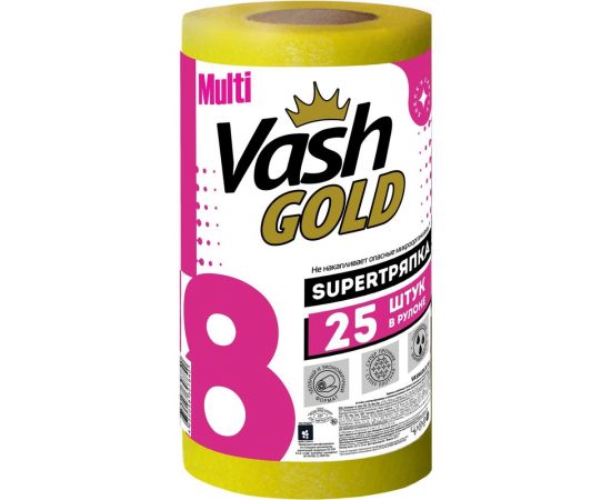 Тряпка UNIVERSAL 25 листов (4+1 м) VASH GOLD 307840 