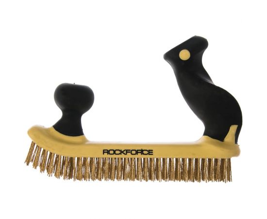 Щетка по металлу ROCKFORCE двуручная, в пластиковом корпусе RF-340126429 