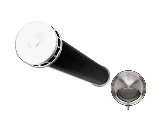 Приточный клапан ARIUS КИВ СУПЕР-125 600 мм с теплошумоизоляцией и наружным металлическим стеновым выходом 135225 