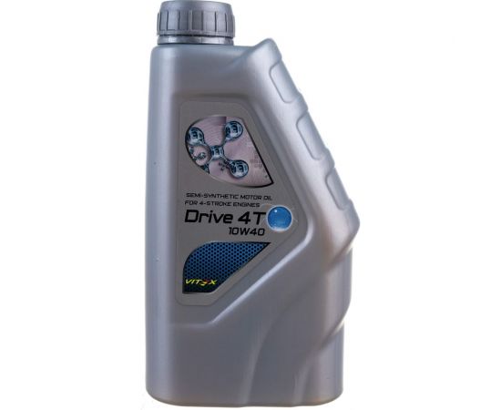 Моторное масло VITEX Drive 4T 10W40 API SL, JASO MA2 полусинт. 1л V311601 