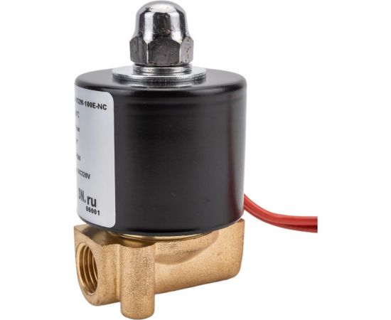 Электромагнитный клапан DN.ru VS2W-100E-NC Ду8 Ру7 латунь резьба 1/4 НЗ EPDM 220B D130-01246 – изображение 2