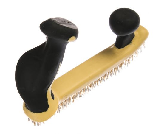 Щетка по металлу ROCKFORCE двуручная, в пластиковом корпусе RF-340126429 – изображение 2