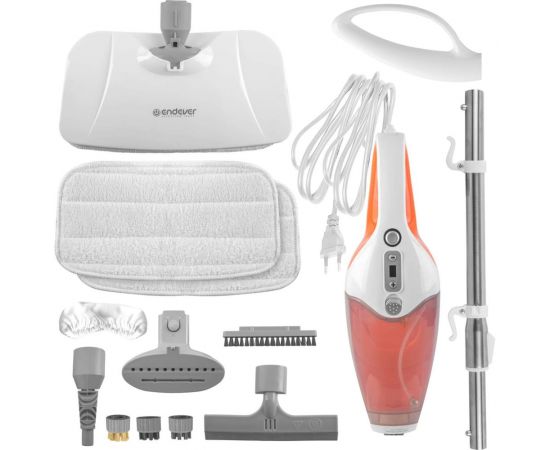 Паровая швабра ENDEVER Odyssey Q-622, белый/оранжевый цвет, 1500 Вт 90303 – изображение 2