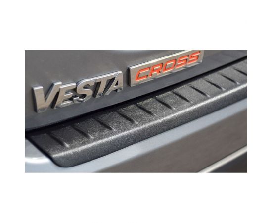 Накладка на задний бампер PT Group ABS, для LADA Vesta SW Cross 2017- г.в. 01410401 LSC111301 – изображение 2