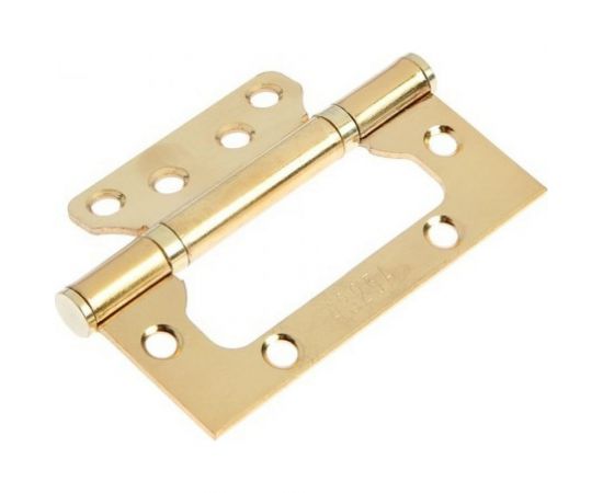 Универсальная петля-бабочка ТУНДРА 100x75x2.5 мм, без врезки, золото, 2 шт. 7121736 – изображение 2