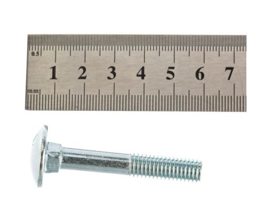 Мебельный болт Крепежная техника DIN 603 8х50 90шт 493536 БК – изображение 3