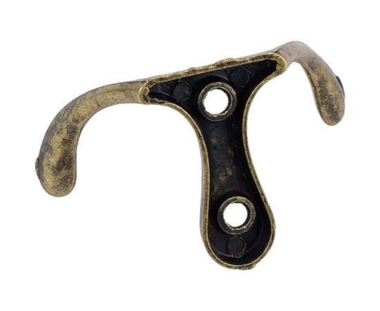 Крючок-вешалка ТУНДРА VINTAGE 002, цвет бронза, 1 шт. 4748482 – изображение 3