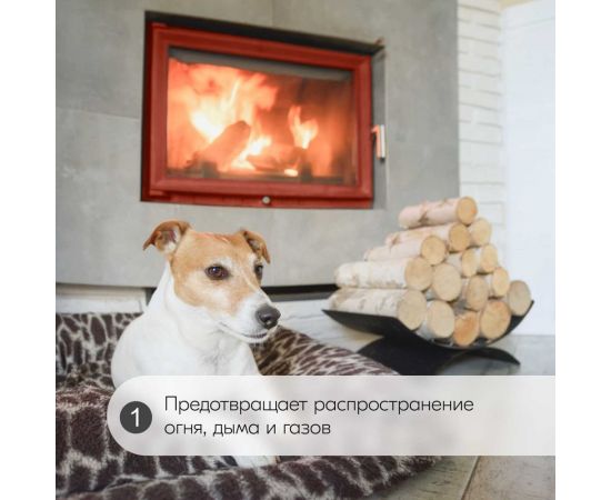 Герметик KUDO HOME для каминов и печей 1200С силикатный красно-коричневый 280 мл KSK-707 – изображение 4