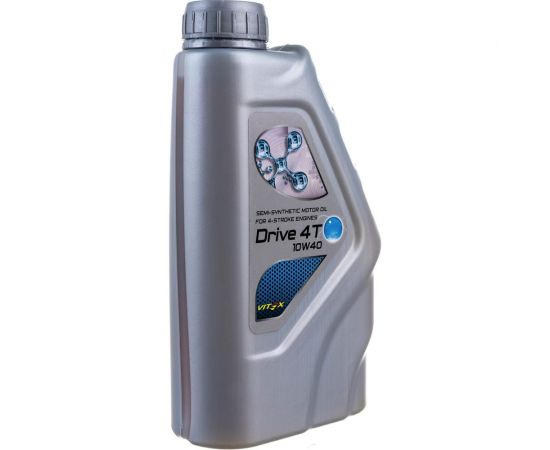 Моторное масло VITEX Drive 4T 10W40 API SL, JASO MA2 полусинт. 1л V311601 – изображение 4