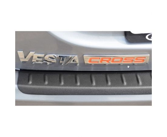 Накладка на задний бампер PT Group ABS, для LADA Vesta SW Cross 2017- г.в. 01410401 LSC111301 – изображение 6