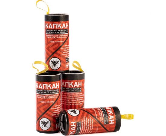 Липкая лента от мух КАПКАН 100 шт. hk21229 – изображение 6