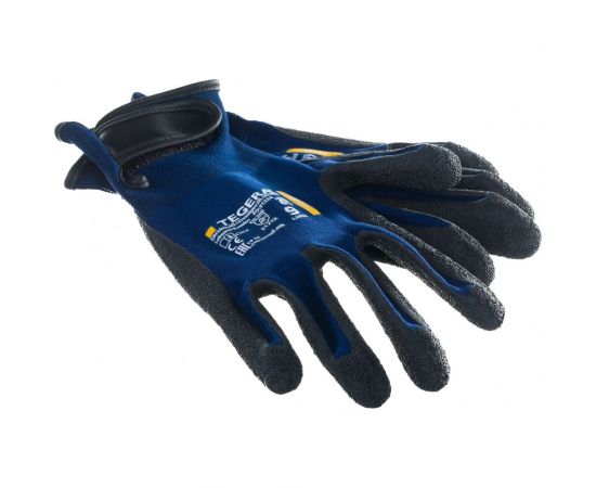 Рабочие нейлоновые ультратонкие перчатки TEGERA латексный облив, р-р 9 617-9 – изображение 7