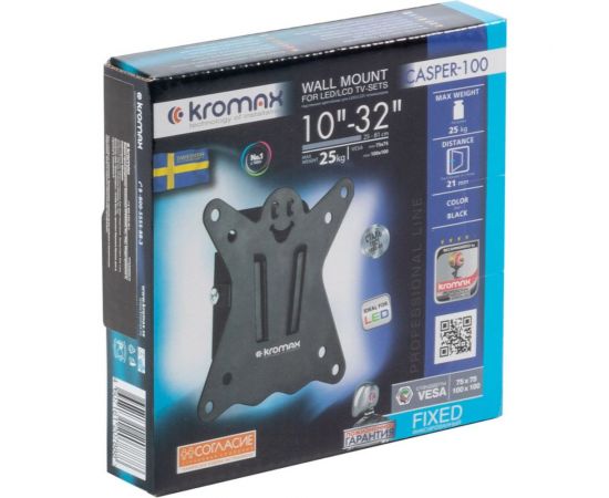 TV кронштейн Kromax CASPER 100 black 20167 – изображение 10