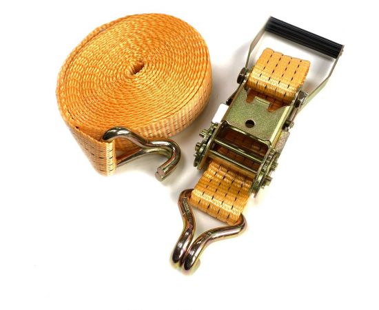 Стяжной ремень с храповиком для крепления груза ТамбовТехСнаб 3/6 т, 5 м, 50 мм 7930105412534 