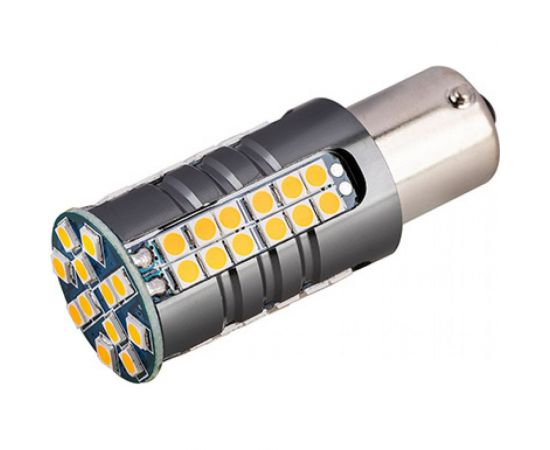 Автолампа SKYWAY диод, S25 (P21W), 12-24 В, 60 SMD диодов, BA15s, 1-конт., биполярная S08202076 