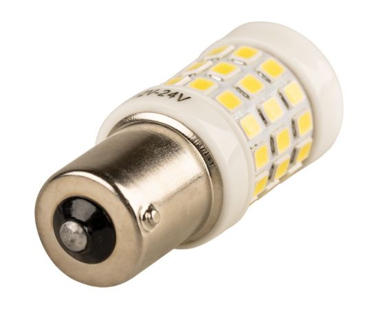 Автолампа SKYWAY диод s25(p21w) 12-24v, 51smd, диод ba15s, 1-конт. белая, противотуманные, стопы, задний ход S08202100 