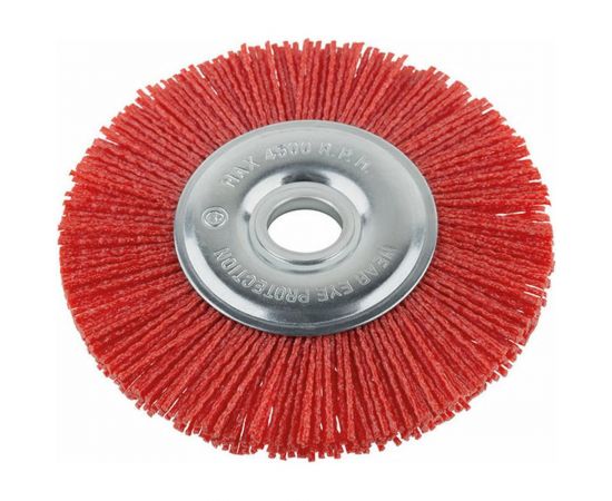 Корщетка-колесо нейлоновая Профи 125х22.2 мм FIT 38793 