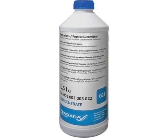 Охлаждающая жидкость NIAGARA G11 концентрат антифриза, синий, 1.5 л 01089 1002003022 