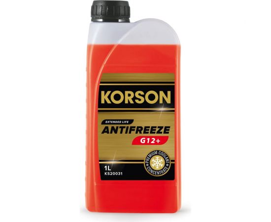 Антифриз KORSON концентрат, G12+, красный 1 л KS20031 