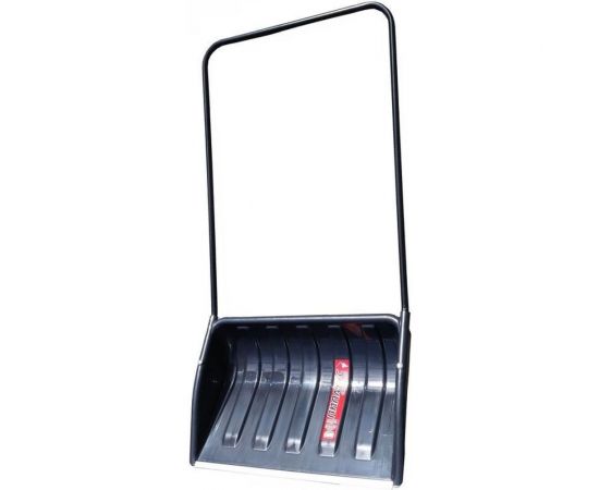 Пластмассовый скрепер ООО ПК Тандем-АГРО с алюминиевой планкой и металлической ручкой, черный, 700x465x1400 мм 4670016434784 