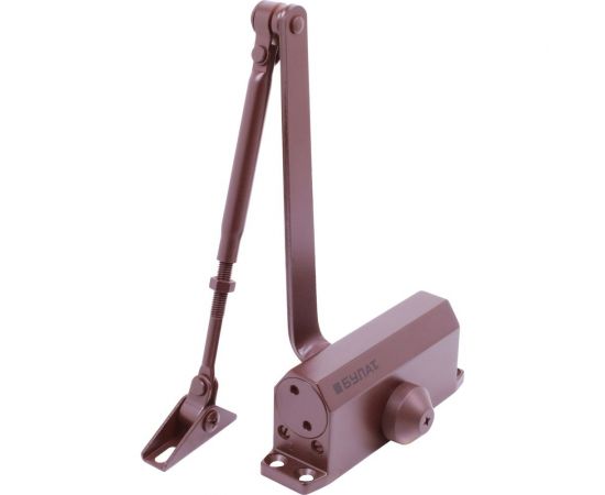 Дверной доводчик БУЛАТ ДД 501/1 A-C, 15-30 кг, коричневый 13488 