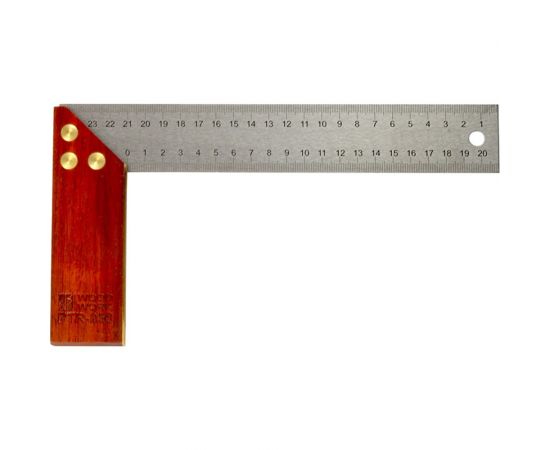 Угольник WOODWORK 250 мм, с деревянной базой PTR-250 