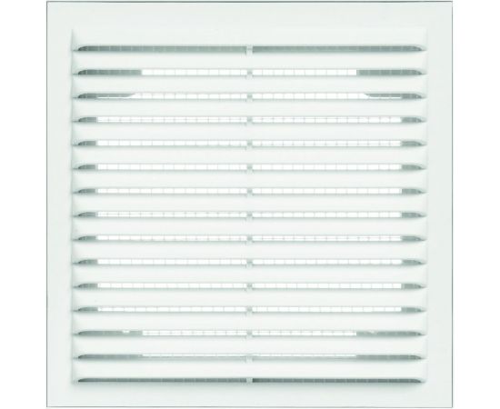 Решетка вентиляционная вытяжная без рамки (130x130 мм; белая) ВИЕНТО 1313В 