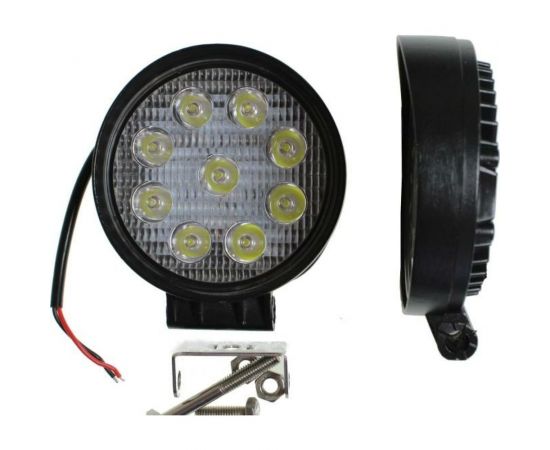 Фара рабочего света Nord-Yada 27Вт круг 9 диодов дальний 112х45 904832 