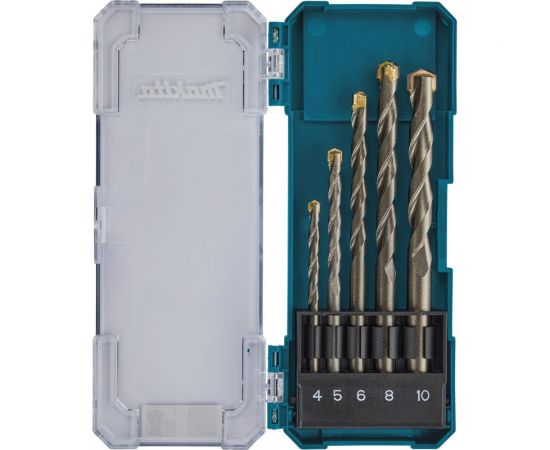 Набор сверл по кирпичу (5 шт.; 4, 5, 6, 8, 10 мм) Makita D-72877 – изображение 2