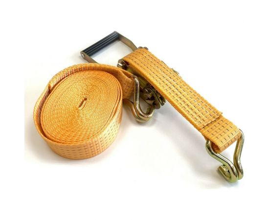 Стяжной ремень с храповиком для крепления груза ТамбовТехСнаб 3/6 т, 5 м, 50 мм 7930105412534 – изображение 2