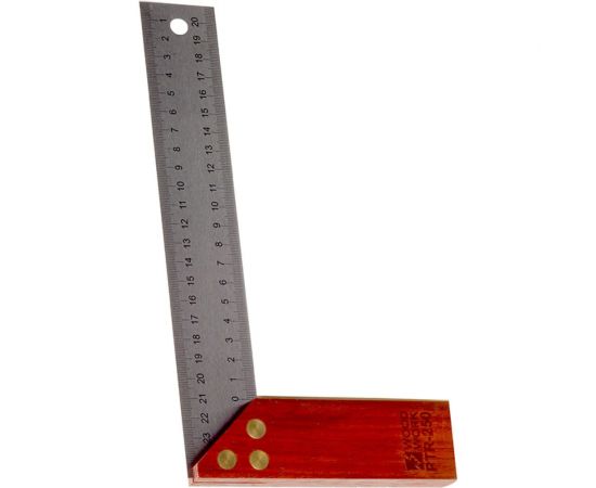 Угольник WOODWORK 250 мм, с деревянной базой PTR-250 – изображение 2