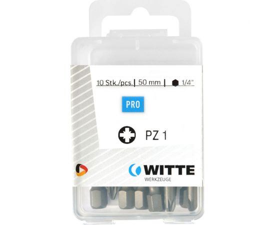 Бита PZ1 х 50 мм (10 шт.) WITTE 427545200  – изображение 2