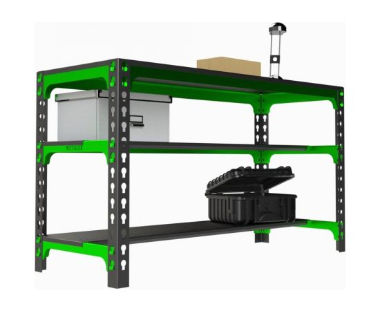 Металлический стол Metalex 750x1200x600 (две полки) SMMPII751260 – изображение 2