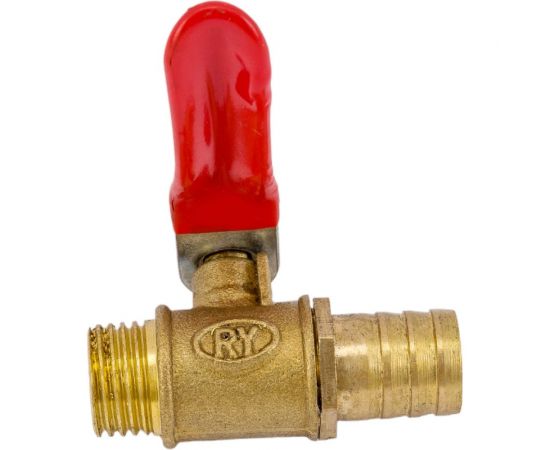 Краник латунный елочка 12 мм - резьба наружная 1/4" Pegas pneumatic 4416 – изображение 3