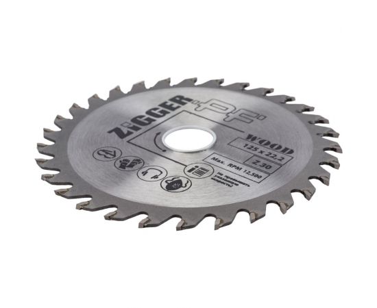 Диск пильный по дереву (125х22.2 мм; Z30) ZIGGER 3875 – изображение 4