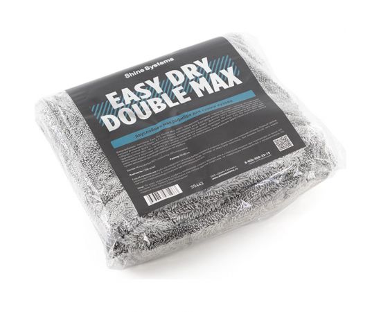 Двуслойная микрофибра для сушки кузова Shine systems Easy dry double max 50x80 см, 1200 г/м2 SS443 – изображение 4
